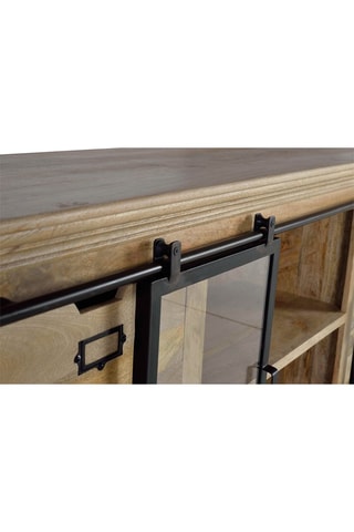 Buffet 2 portes en bois de manguier - 180 x 86 x 45 cm