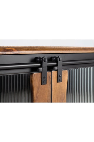 Buffet 2 portes en bois de manguier - 190 x 80 x 40 cm