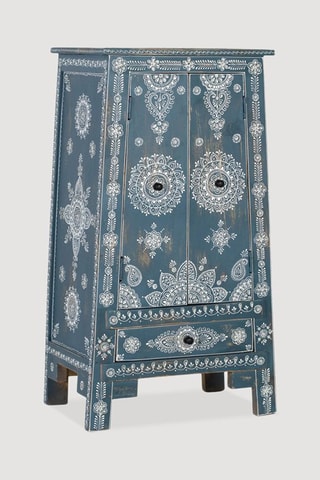 Buffet 2 portes en bois de manguier - 92 x 50 x 35 cm