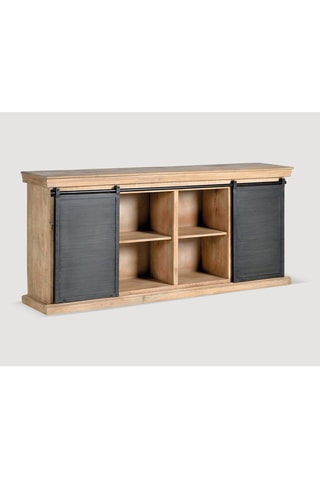 Buffet 2 portes en bois de manguier - 190 x 40 x 85 cm