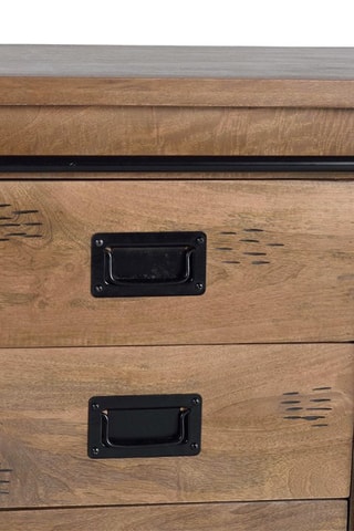 Buffet 2 portes en bois de manguier - 165 x 80 x 45 cm