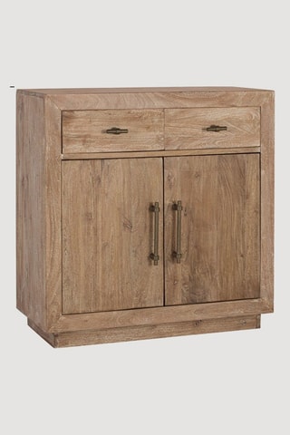 Buffet 2 portes en bois recyclé - 90 x 90 x 40 cm