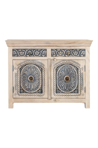 Buffet 2 portes en manguier - 116 x 90 x 40 cm