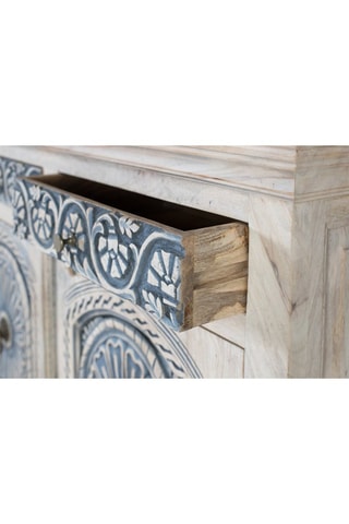 Buffet 2 portes en manguier - 116 x 90 x 40 cm