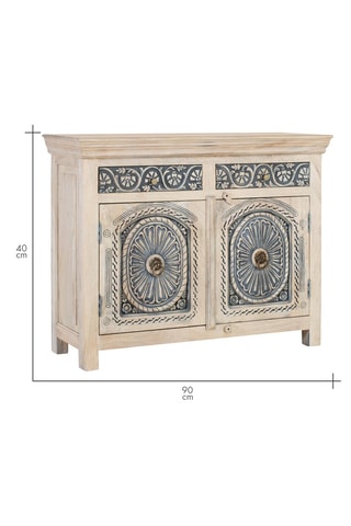 Buffet 2 portes en manguier - 116 x 90 x 40 cm