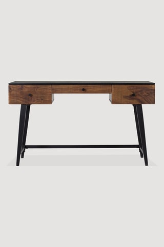 Bureau en bois de palissandre et bois de manguier - 76 x 132 x 50 cm