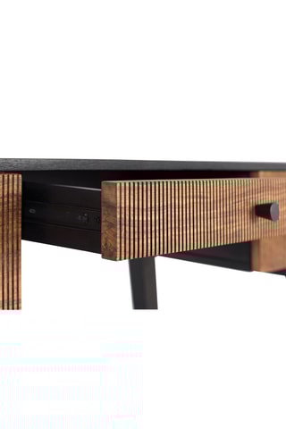 Bureau en bois de palissandre et bois de manguier - 76 x 132 x 50 cm