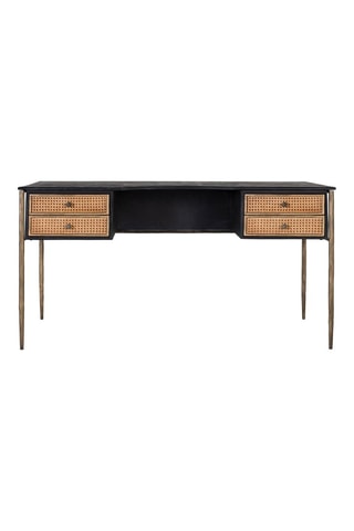 Bureau 4 tiroirs en manguier - 76  x 150 x 65 cm