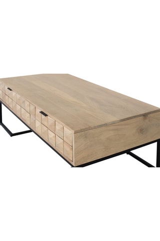 Table basse en manguier - 46 x 120 x 60 cm