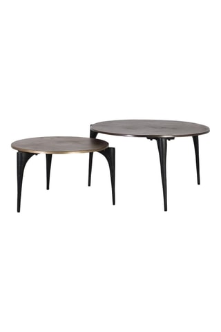 2 tables basses - 64 x 37 x 64 cm / 82 x 45 x 82 cm