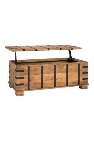 Table coffre en bois de manguier - 120 x 46 x 60 cm