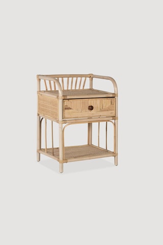 Table de chevet en rotin - 50 x 65 x 40 cm