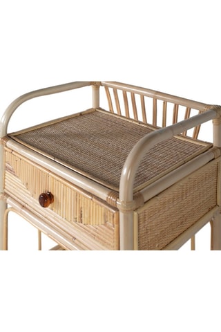 Table de chevet en rotin - 50 x 65 x 40 cm