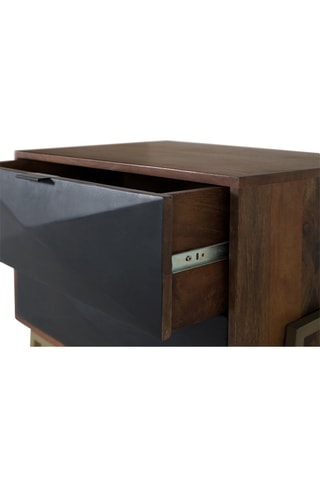 Table de chevet en manguier - 68 x 61 x 45 cm