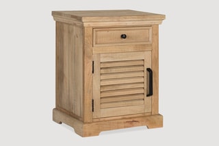 Table de chevet en bois de manguier - 55 x 65 x 40 cm