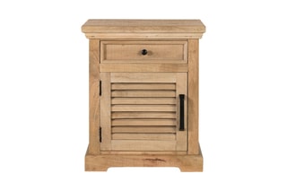 Table de chevet en bois de manguier - 55 x 65 x 40 cm