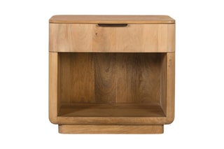 Table de chevet en bois de manguier - 66 x 60 x 40 cm