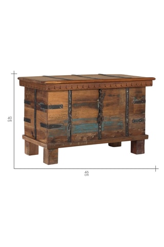 Coffre de rangement en bois - 74 x 46 x 40 cm