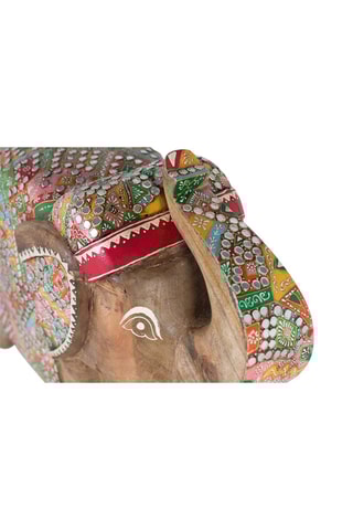 Sculpture en manguier - Multicolore - 60 x 65 x 22 cm