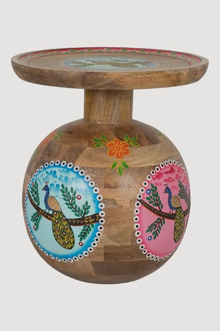 Table d’appoint en manguier - 42 x 47 x 42 cm