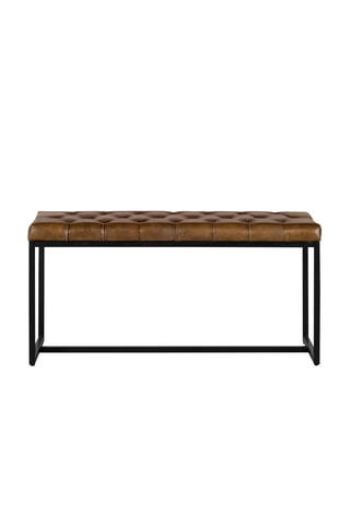 Banc - Marron - En cuir