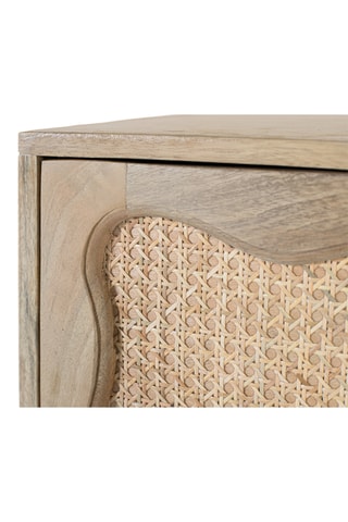 Table de chevet 2 tiroirs en manguier - 60 x 65 x 40 cm