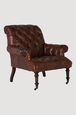 Fauteuil - Marron - En cuir