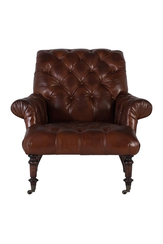 Fauteuil - Marron - En cuir