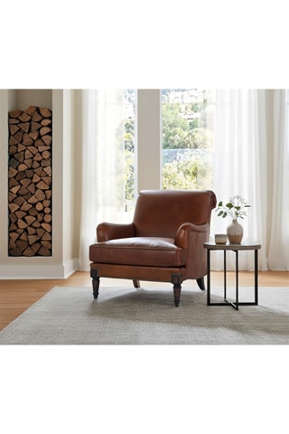 Fauteuil - Marron - En cuir