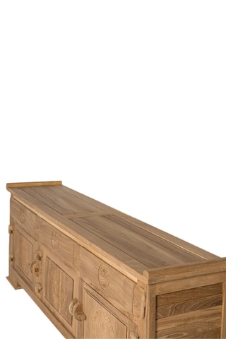 Meuble TV 3 portes en teck - 170 x 62 x 35 cm