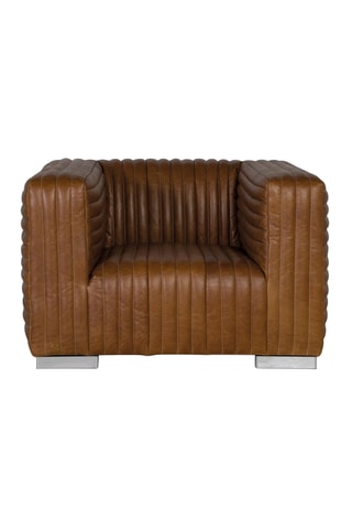 Fauteuil - Marron - En cuir