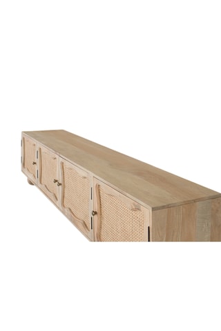 Meuble TV 4 portes en manguier - 200 x 51 x 40 cm