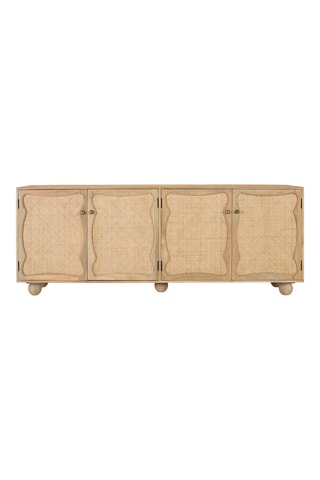 Buffet en manguier 4 portes - 200 x 77 x 40 cm
