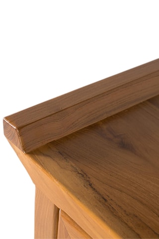 Meuble TV 2 portes en teck - 180 x 60 x 38 cm