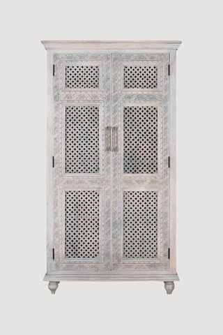 Armoire 2 portes en manguier - 104 x 185 x 43 cm