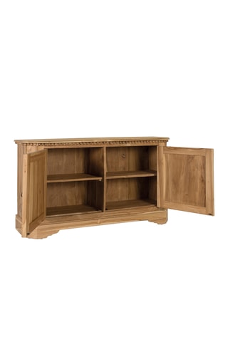 Buffet 2 portes en teck- 150 x 86 x 41,5 cm