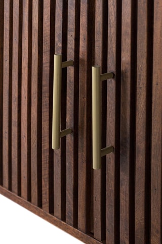 Meuble TV 3 portes en manguier - 160 x 51 x 40 cm