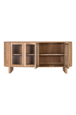 Buffet 4 portes en acacia massif - 180 x 80 x 48 cm