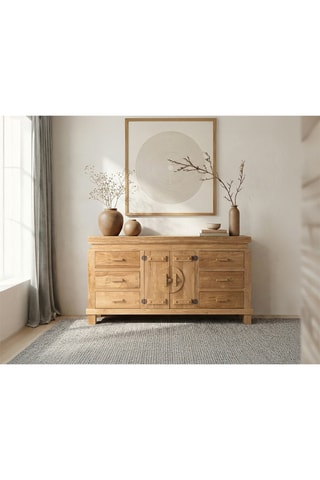 Buffet 2 portes en teck - 153 x 82 x 42 cm