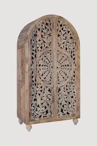 Armoire 2 portes en teck - 100 x 188 x 50 cm