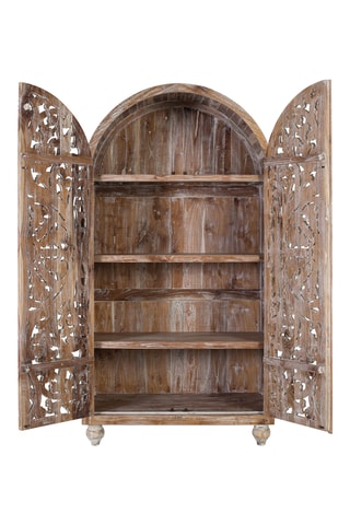Armoire 2 portes en teck - 100 x 188 x 50 cm