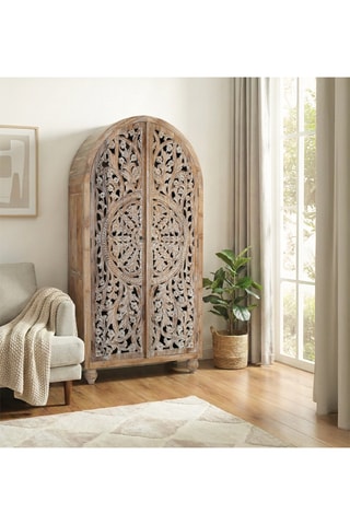 Armoire 2 portes en teck - 100 x 188 x 50 cm