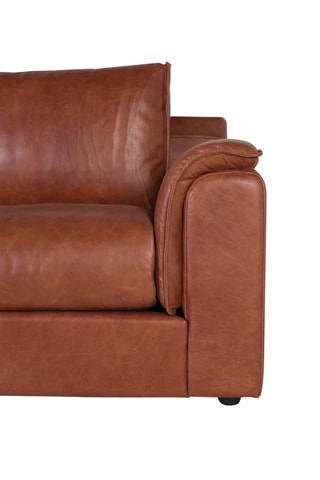 Canapé - Marron - En cuir