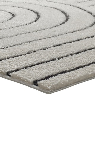 Alfombra Blanche - Blanco y negro