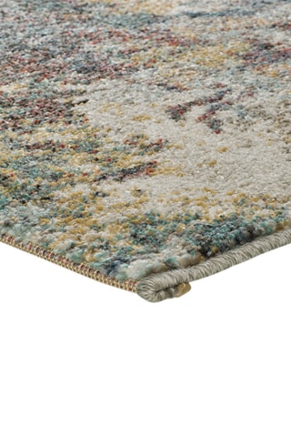 Alfombra Luna - Beige y rojo