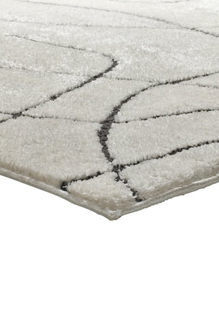 Alfombra Blanche - Blanco y negro