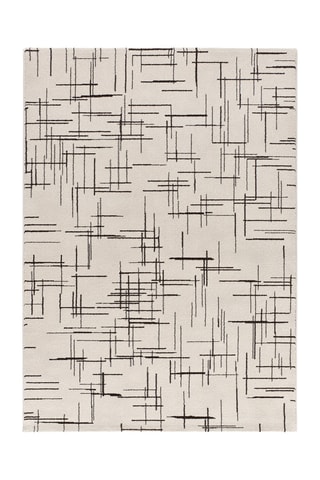 Alfombra Retro - Blanco y negro