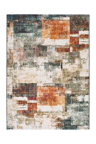 Alfombra Pandora - Naranja y gris