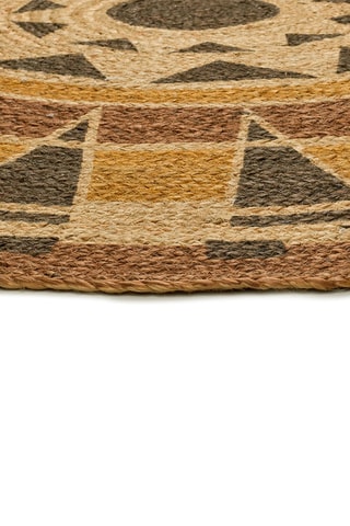 Alfombra Tonga - Marrón y amarillo