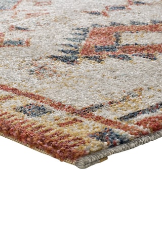 Alfombra Parma - Beige y rojo